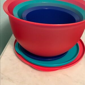 Colorful Tupperware Bowl Set